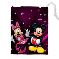 Cartoons, Disney, Mickey Mouse, Minnie Drawstring Pouch (5xl) by nateshop