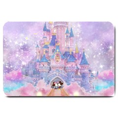 Disney Castle, Mickey And Minnie Large Doormat by nateshop