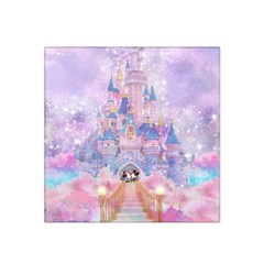 Disney Castle, Mickey And Minnie Satin Bandana Scarf 22  X 22  by nateshop