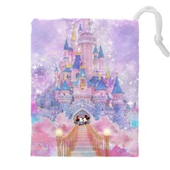 Disney Castle, Mickey And Minnie Drawstring Pouch (4xl) by nateshop