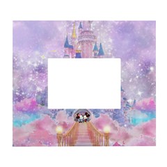 Disney Castle, Mickey And Minnie White Wall Photo Frame 5  x 7 