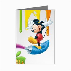 Mickey Mouse, Apple Iphone, Disney, Logo Mini Greeting Card by nateshop