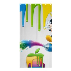 Mickey Mouse, Apple Iphone, Disney, Logo Shower Curtain 36  X 72  (stall)  by nateshop