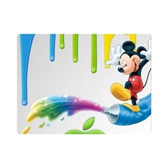 Mickey Mouse, Apple Iphone, Disney, Logo Premium Plush Fleece Blanket (mini) by nateshop