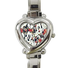 Mickey Mouse, Cartoon, Cartoon Character Heart Italian Charm Watch by nateshop