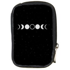 Moon Phases, Eclipse, Black Compact Camera Leather Case