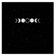 Moon Phases, Eclipse, Black Square Satin Scarf (36  x 36 )