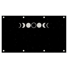 Moon Phases, Eclipse, Black Banner and Sign 7  x 4 