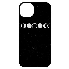 Moon Phases, Eclipse, Black iPhone 14 Plus Black UV Print Case