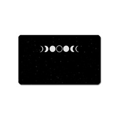 Moon Phases, Eclipse, Black Magnet (name Card) by nateshop