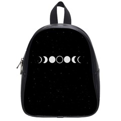 Moon Phases, Eclipse, Black School Bag (small) by nateshop