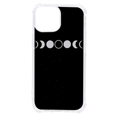 Moon Phases, Eclipse, Black Iphone 13 Mini Tpu Uv Print Case by nateshop