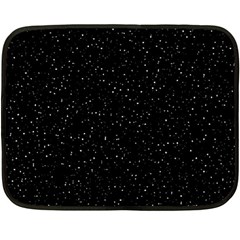 Simple Starry Sky, Alone, Black, Dark, Nature Fleece Blanket (mini) by nateshop