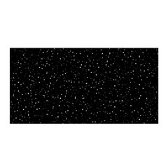 Simple Starry Sky, Alone, Black, Dark, Nature Satin Wrap 35  X 70  by nateshop