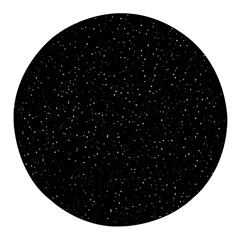 Simple Starry Sky, Alone, Black, Dark, Nature Round Glass Fridge Magnet (4 Pack) by nateshop