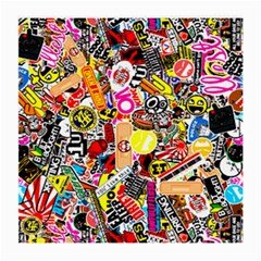 Sticker Bomb, Art, Cartoon, Dope Medium Glasses Cloth (2 Sides) by nateshop