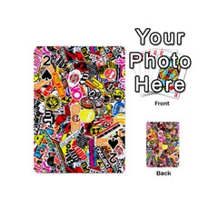 Sticker Bomb, Art, Cartoon, Dope Playing Cards 54 Designs (mini) by nateshop