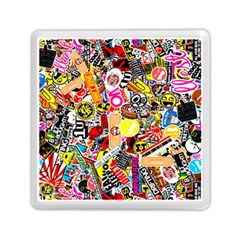 Sticker Bomb, Art, Cartoon, Dope Memory Card Reader (square) by nateshop