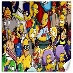 The Simpsons, Cartoon, Crazy, Dope Canvas 20  X 20  by nateshop