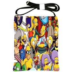 The Simpsons, Cartoon, Crazy, Dope Shoulder Sling Bag by nateshop