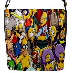 The Simpsons, Cartoon, Crazy, Dope Flap Closure Messenger Bag (s) by nateshop