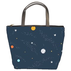 Universe Color Doodle , Art Bucket Bag by nateshop