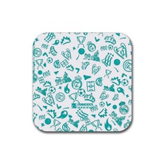 Background, Pattern, Sport Rubber Coaster (square) by nateshop