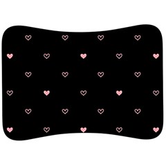 Heart, Background Velour Seat Head Rest Cushion by nateshop