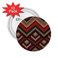 Fabric Abstract Pattern Fabric Textures, Geometric 2.25  Buttons (10 pack) 