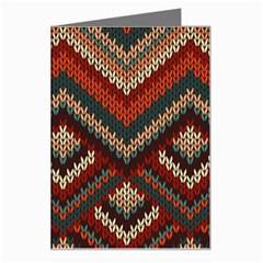 Fabric Abstract Pattern Fabric Textures, Geometric Greeting Card