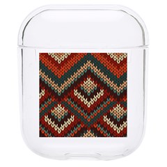 Fabric Abstract Pattern Fabric Textures, Geometric Hard Pc Airpods 1/2 Case by nateshop