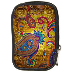 Pattern, Abstract Pattern, Colorful, Compact Camera Leather Case by nateshop