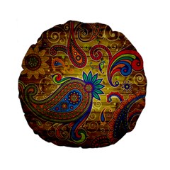 Pattern, Abstract Pattern, Colorful, Standard 15  Premium Flano Round Cushions by nateshop