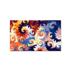 Spirals, Colorful, Pattern, Patterns, Twisted Sticker (rectangular) by nateshop