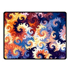 Spirals, Colorful, Pattern, Patterns, Twisted Two Sides Fleece Blanket (small) by nateshop