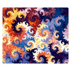 Spirals, Colorful, Pattern, Patterns, Twisted Two Sides Premium Plush Fleece Blanket (small) by nateshop