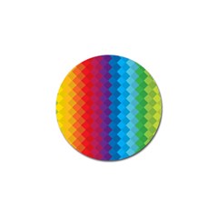 Rainbow Beautiful Seamless Pattern Golf Ball Marker