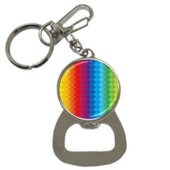 Rainbow Beautiful Seamless Pattern Bottle Opener Key Chain