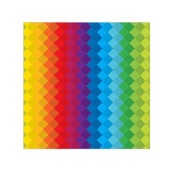 Rainbow Beautiful Seamless Pattern Square Satin Scarf (30  X 30 )