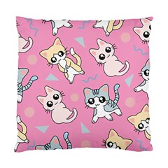 Cute Animal Little Cat Seamless Pattern Standard Cushion Case (two Sides)