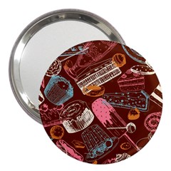 Sweet Food Seamless Pattern 3  Handbag Mirrors