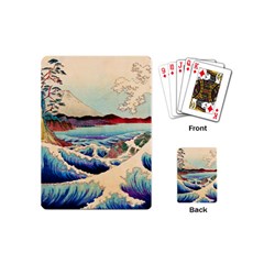 Wave Japanese Mount Fuji Playing Cards Single Design (mini) by Grandong