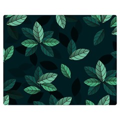 Foliage Two Sides Premium Plush Fleece Blanket (medium) by HermanTelo