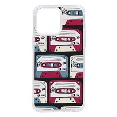 Music Symbols Rock Music Seamless Pattern Iphone 14 Pro Max Tpu Uv Print Case by Ndabl3x