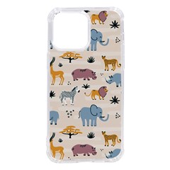 Wild Animals Seamless Pattern Iphone 14 Pro Max Tpu Uv Print Case