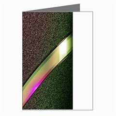 Abstract Curve Pattern Red Greeting Card