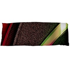 Abstract Curve Pattern Red Body Pillow Case (dakimakura) by Ndabl3x