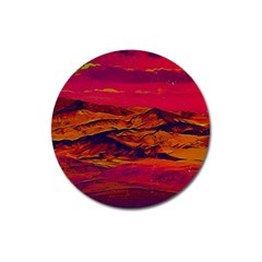 Time Wind Polishpattern Architecture Building City Cityscape Nature Pop-art Pop Surrealism  Retrowave Magnet 3  (round) by Cemarart