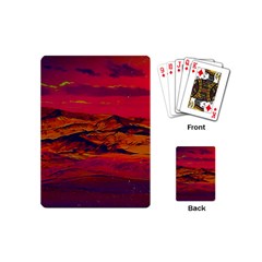 Time Wind Polishpattern Architecture Building City Cityscape Nature Pop-art Pop Surrealism  Retrowave Playing Cards Single Design (mini)