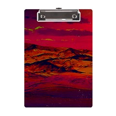 Time Wind Polishpattern Architecture Building City Cityscape Nature Pop-art Pop Surrealism  Retrowave A5 Acrylic Clipboard